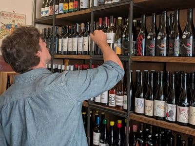 Me picking wine