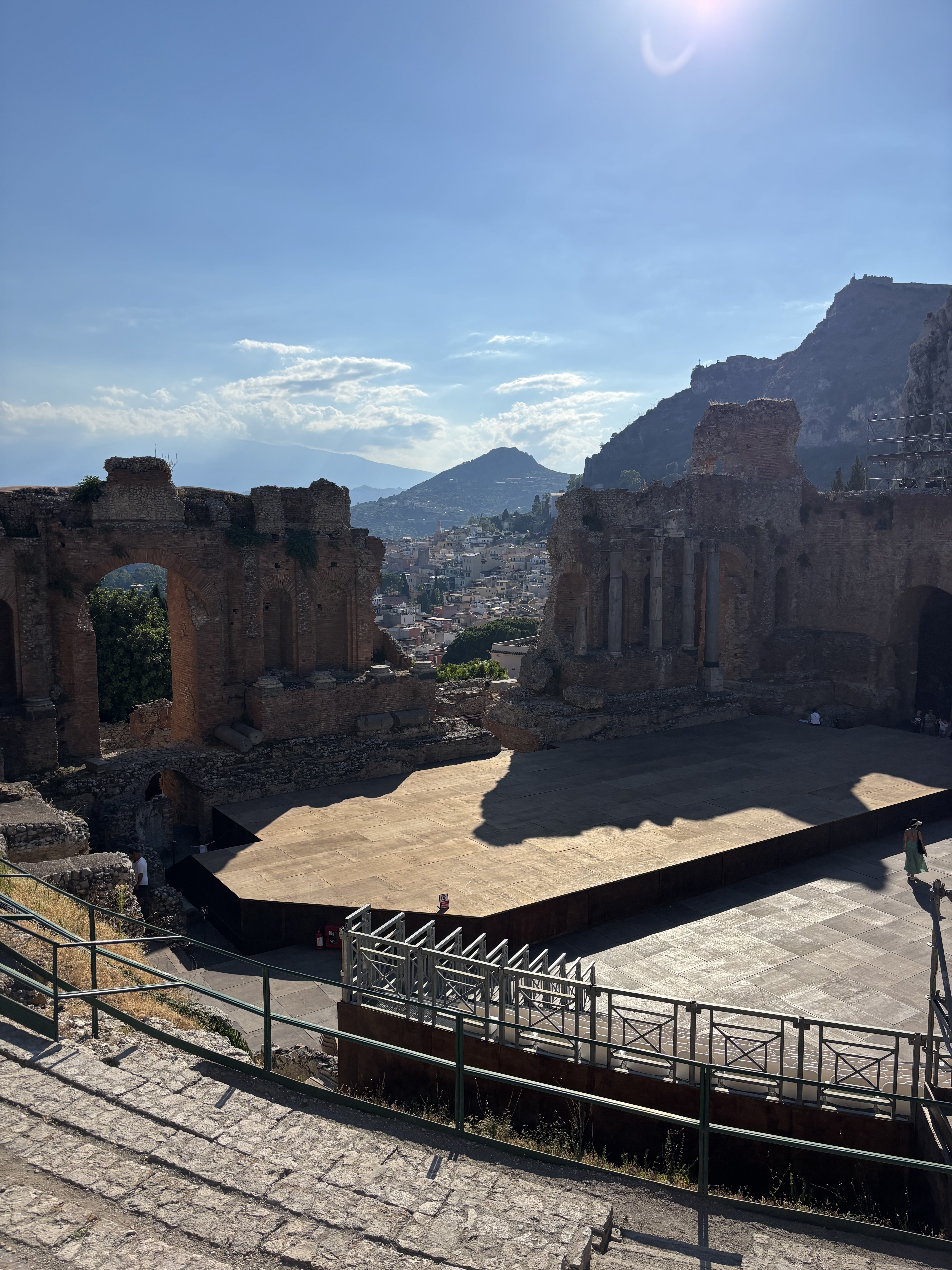 Inside the teatro antico