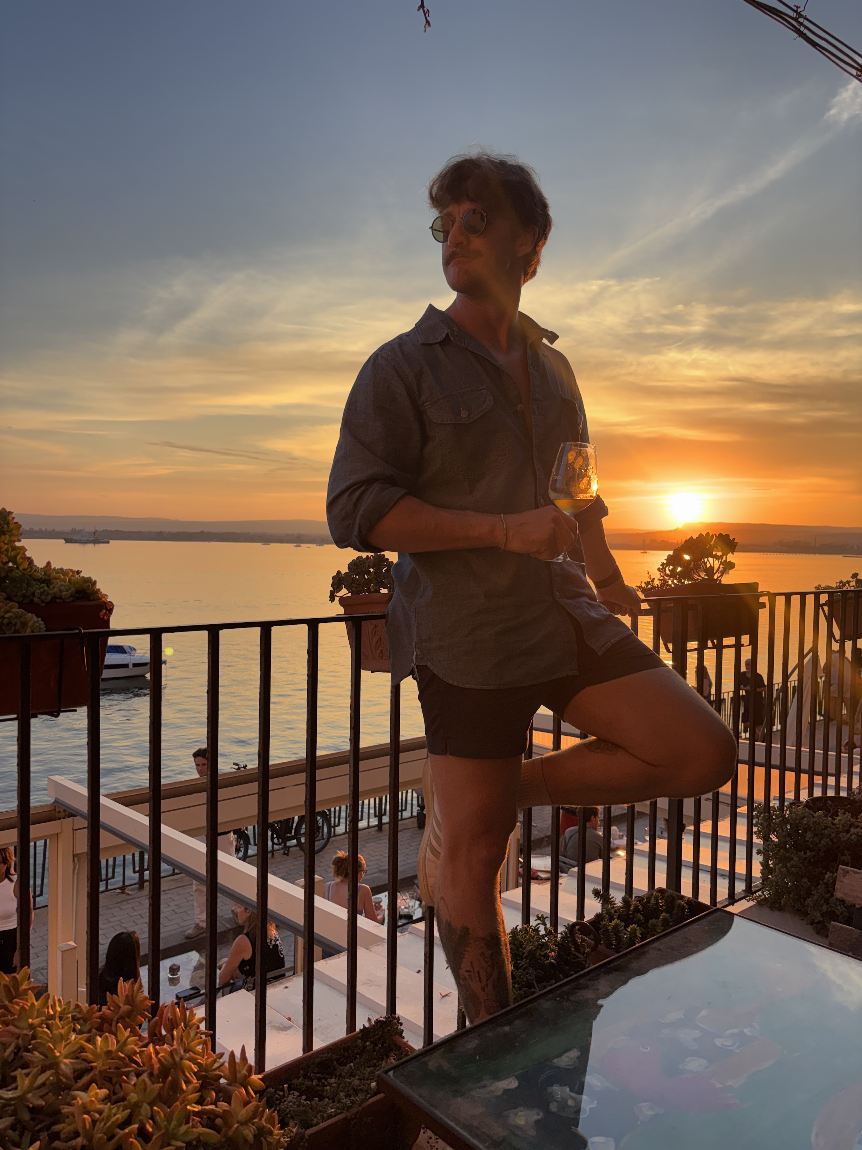 Me in front of the sunset