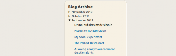 Replicating the Blogger blog archive in Drupal